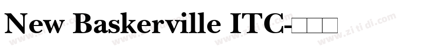 New Baskerville ITC字体转换